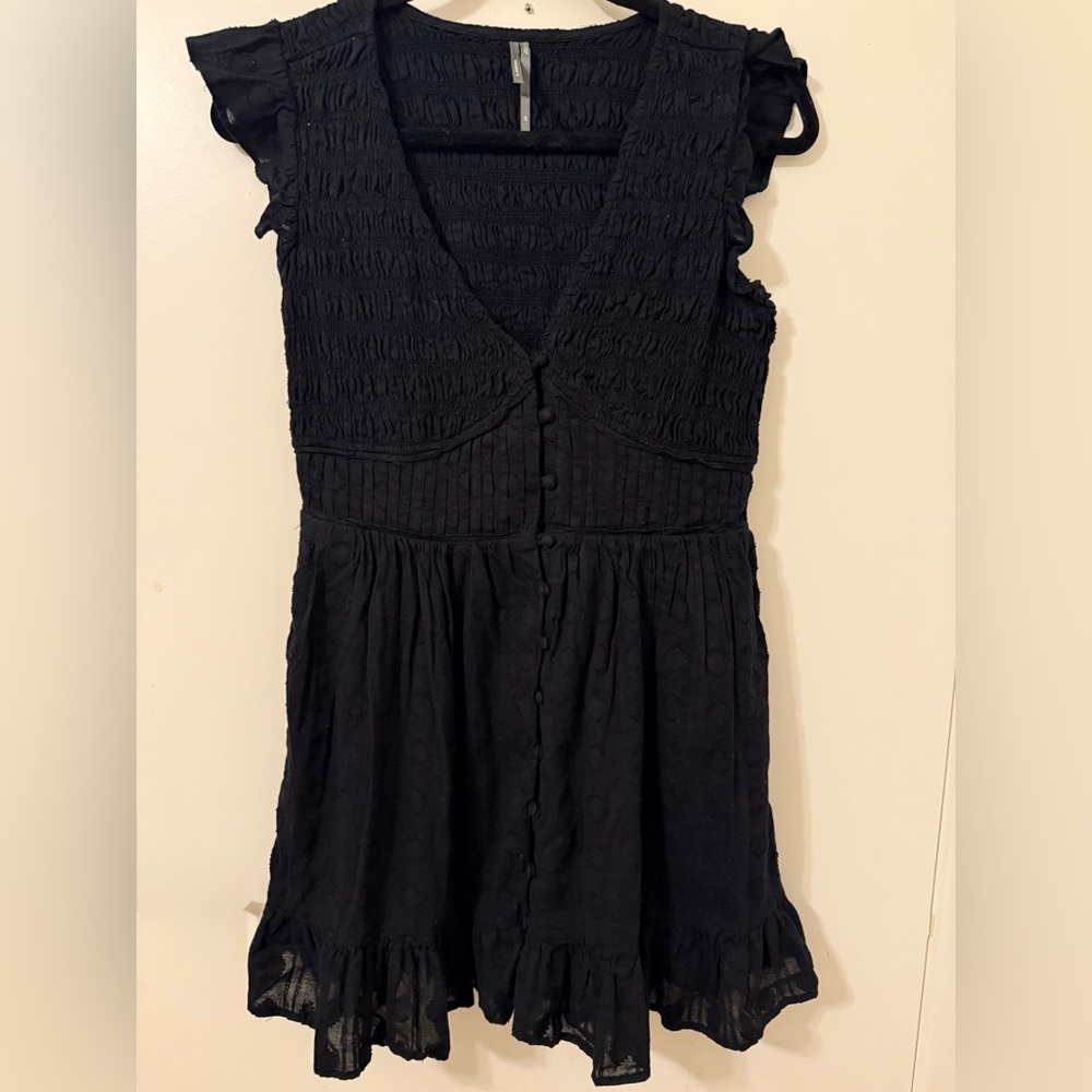 Anthropologie - Black lightweight dress